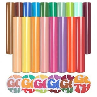 Firefly Craft Metallic Heat Transfer Vinyl Sheets - Rainbow Stripe - Iron  On Vinyl for Cricut, HTV Vinyl Sheets, Easy Cut and Weed, Compatible with  Cricut & Silhouette Cameo - 1 Sheet