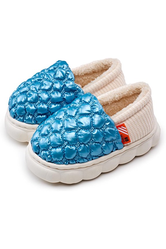 Puff Warm Slippers for Girls Boys Kids Toddlers, Cute Non-slip Kids Slippers for Indoor and Outdoor