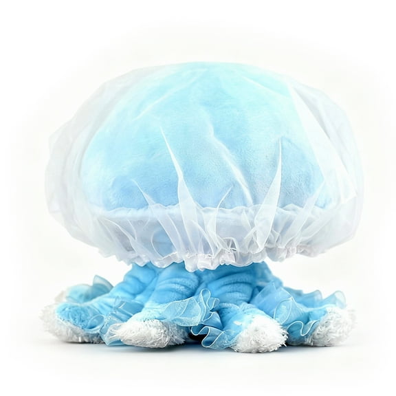 PuffPurrs Cannonball Jellyfish Plush – Lifelike 6in Round Sea Animal Toy, Realistic Marine Creature Plush Gift for Ocean & Science Lovers