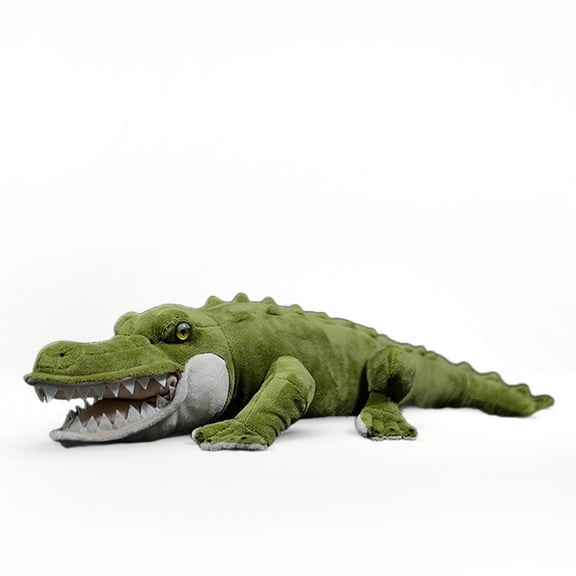 PuffPurrs Lifelike Crocodilia Plush Toy, Realistic Reptilian Titan Teddy Stuffed Animal, Collectible Crocodiles Animal Plush Toy Gift, 50CM/19 Inch