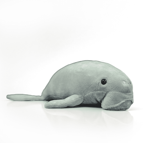 PuffPurrs Lifelike Dugong Plush Toy, Realistic Marine Herbivore Teddy Stuffed Animal, Cute Ocean Animal Unique Pillow Toy Gift, 36CM/14 Inch
