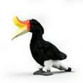 thumbnail image 1 of PuffPurrs Lifelike Rhinoceros Hornbill Plush Toy, Cute Realistic Buceros Rhinoceros Teddy Stuffed Animal, Curved Lvory-Colored Bill Toy Gift, 30 CM/11 In, 1 of 6