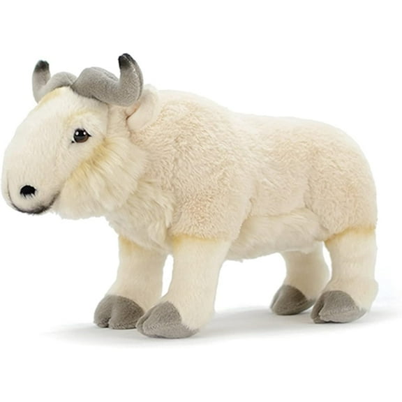 PuffPurrs Lifelike Takin Plush Toy, Realistic Takin Stuffed Animal, Cute Lifelike Animal Plush Collectibles Toy Gift, 13 Inch