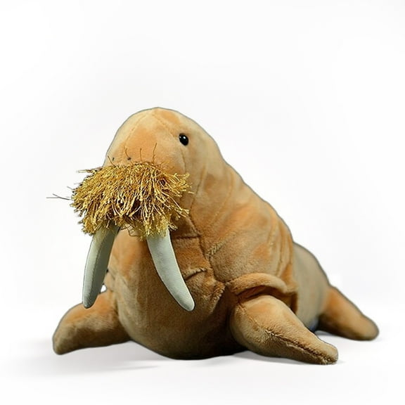 PuffPurrs Lifelike Walrus Plush Toy, Realistic Master of the Arctic Teddy Stuffed Animal, Cute Ocean Animal Unique Pillow Toy Gift, 30CM/11 Inch