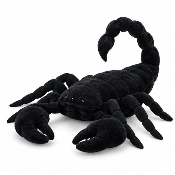 PuffPurrs Realistic Scorpion Plush Toy for Decor and Collectors, 15.75 in
