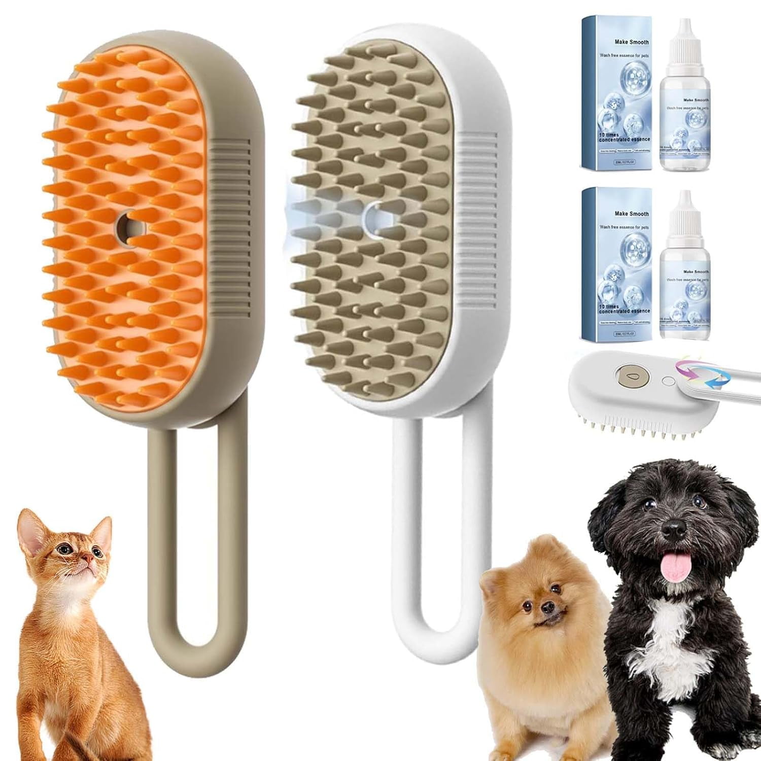 Puff Comb Puffease Spritz Defur Comb for Cats, 2025 New 3-In-1 Spritz Defur Comb ...