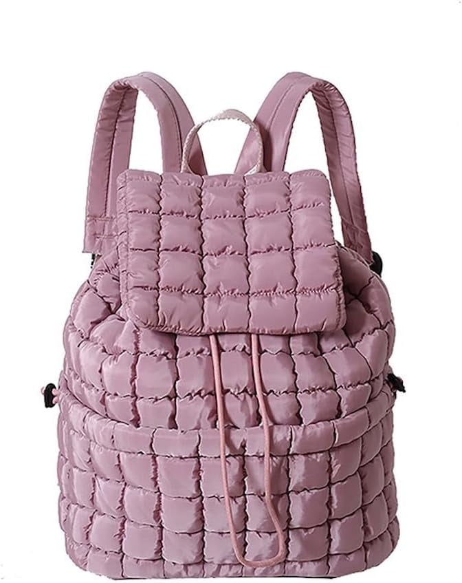 Puffer Backpack Quilted Backpack for Women Medium Puffy  display picture 1