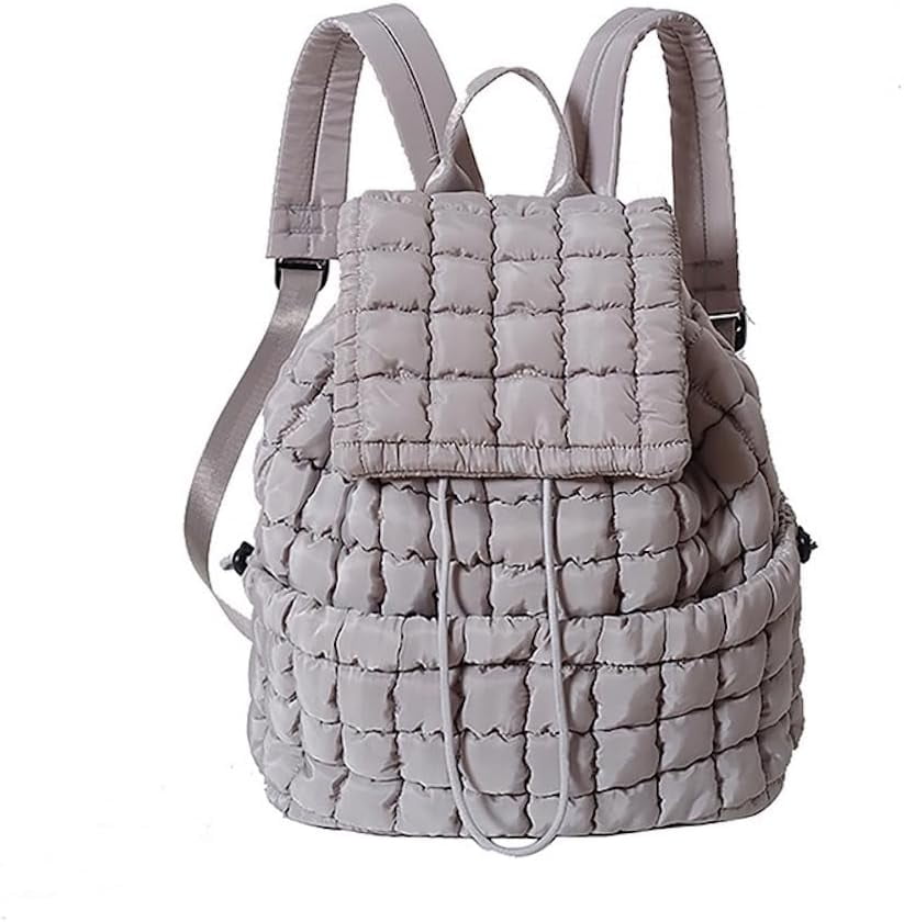 Puffer Backpack Quilted Backpack for Women Medium Puffy  display picture 1