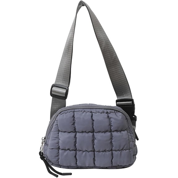 Puffer Belt Bag for Women Crossbody Purse Waist Packs Padded Cross Body Hobo Shoulder Travel Purse Cute Quilted Fanny Pack
