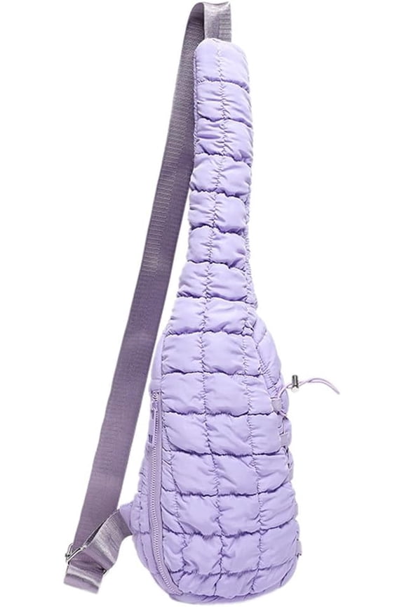 Puffer Belt Bag for Women Cute Waist Packs Crossbody Purse Padded Cross Body Hobo Shoulder Travel Purse Quilted Fanny Pack