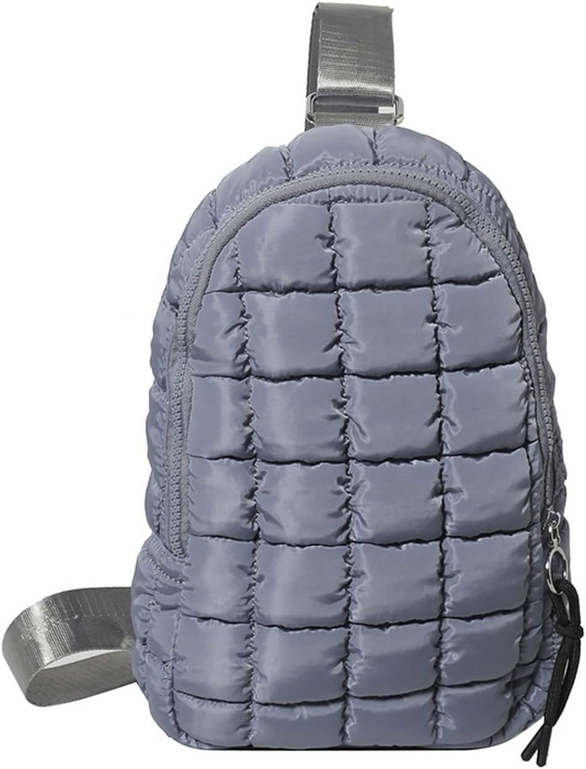 Puffer Belt Bag for Women Padded Crossbody Purse Waist Packs Cross Body Hobo Shoulder Travel Purse Cute Quilted Fanny Pack