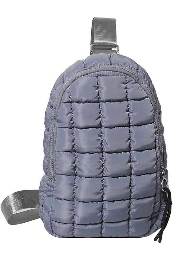 Puffer Belt Bag for Women Padded Crossbody Purse Waist Packs Cross Body Hobo Shoulder Travel Purse Cute Quilted Fanny Pack