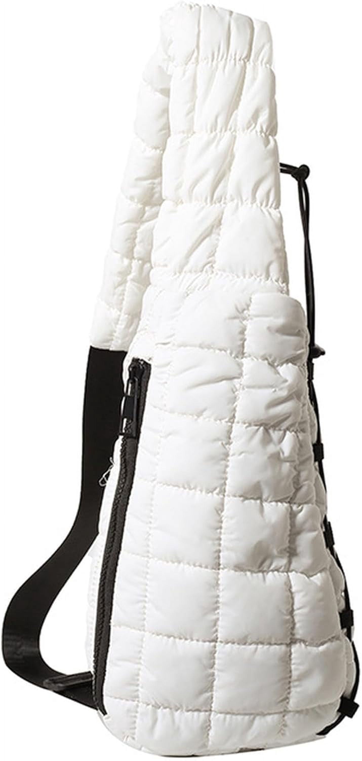 Puffer Belt Bag for Women Waist Packs Crossbody Purse Padded Cross Body Hobo Shoulder Travel Purse Cute Quilted Fanny Pack