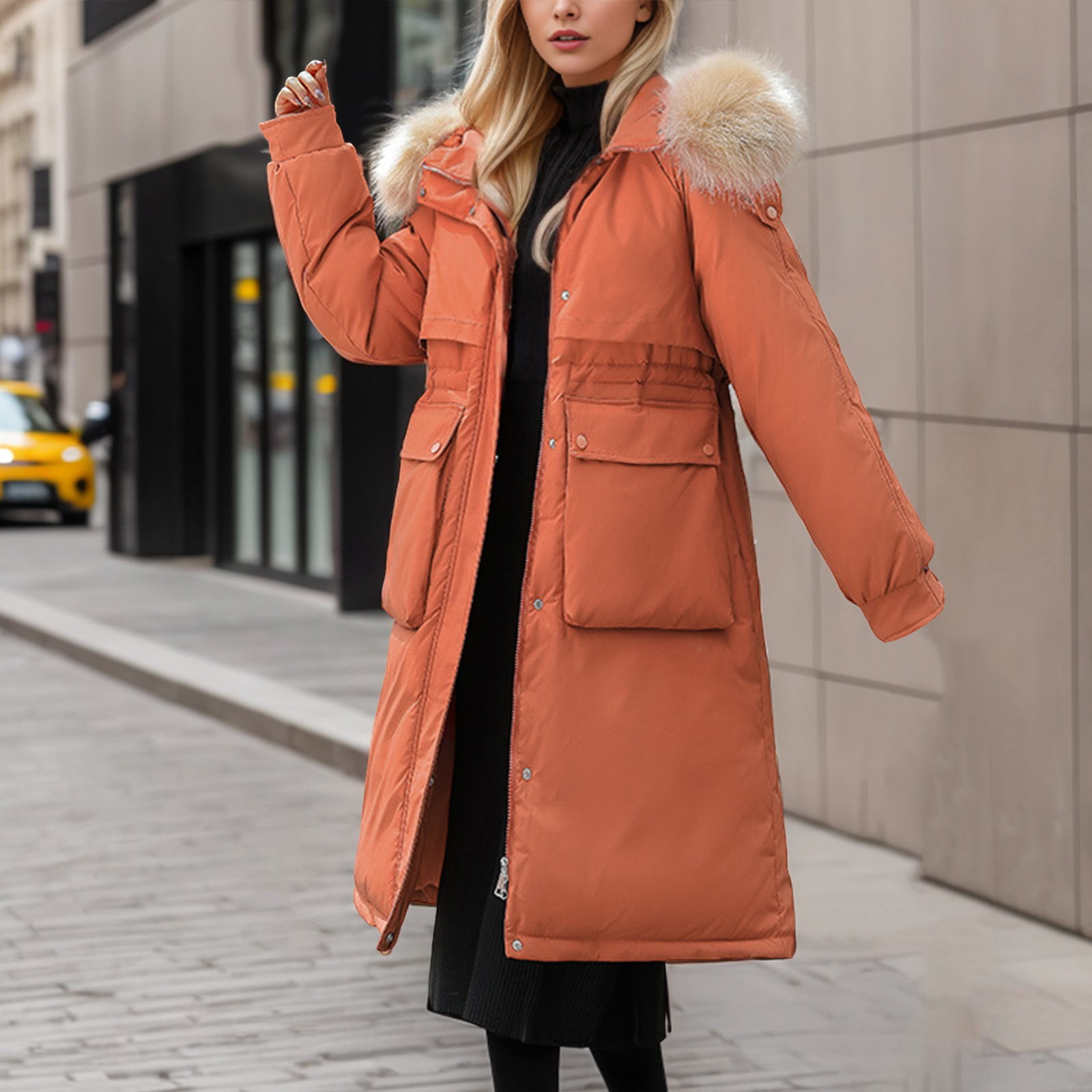 Puffer Coat Jacket Cotton Clothes Long Cotton Clothes Winter Thickened