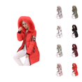 thumbnail image 1 of Puffer Coat Women 2026 Casual Long Sleeve Mid Length Slim Fit Full Zip Up Thick Warm Winter Coats with Pockets, 1 of 8