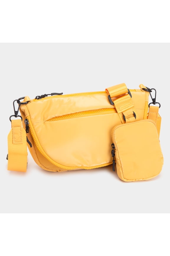 Puffer Half Moon Crossbody Bag