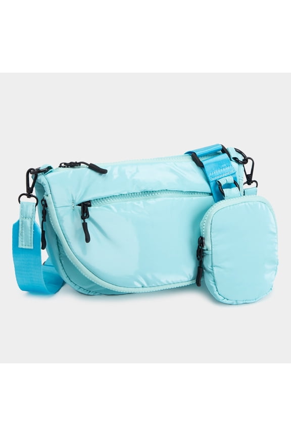 Puffer Half Moon Crossbody Bag