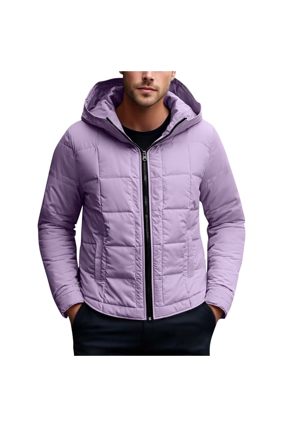 Puffer Jacket Men Down Jackets Winter Coats Waterproof Thicken Insulated Hooded Quilted Parka Snow Jacket Ski Windbreaker