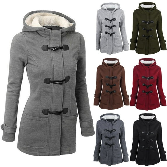 Puffer Jacket for Women 2025 Winter Coats for Women Plus Size Hooded Outerwear Thick Warm Puffer Down Zip Up Thick Jacket Windproof Trench Coat Lightweight Cardigans for Women