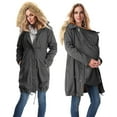 thumbnail image 1 of Puffer Jacket Womens, Yigetop Maternity Winter Coat Thicken Quilted Lined Warm Hooded Outwear Thickened Puffy Parka with Hood Winter Jackets for Women Grey L, 1 of 9