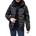 thumbnail image 1 of Puffer Jacket Womens, Yigetop Women's Hooded Flannel Coat Thicken Winter Jacket Puffer Coat Quilted Jackets for Women Black L, 1 of 1