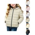 thumbnail image 1 of Puffer Jacket Zaewscy Girls Hooded Lightweight Puffer Jacket Full Zip Quilted Warm Casual Outerwear Coat Green 9-10Years, 1 of 9