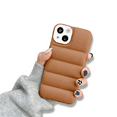 thumbnail image 1 of Puffer Jacket iPhone Case for iPhone 14 and iPhone 13 Pro, Pro Max, Plus (Brown, iPhone 14), 1 of 7