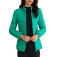 thumbnail image 1 of Puffer Jackets for Women Long Sleeve Casual Solid Winter Coat Hooded Jacket with Pockets, 1 of 6