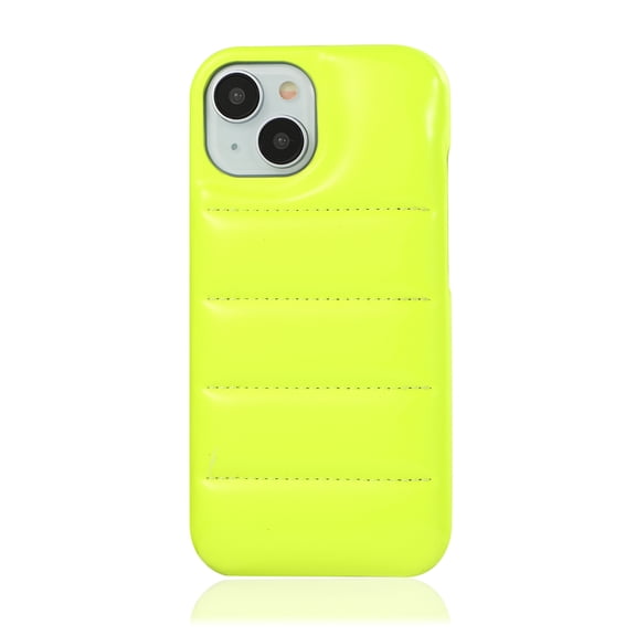 Puffer Phone Case Compatible for iPhone 12 Pro Max, Soft Touch Puffer Trendy Down Jacket Material, Slim Glossy Anti-Scratches Shockproof Non-Slip for iPhone 12 Pro Max Protective Case, Green