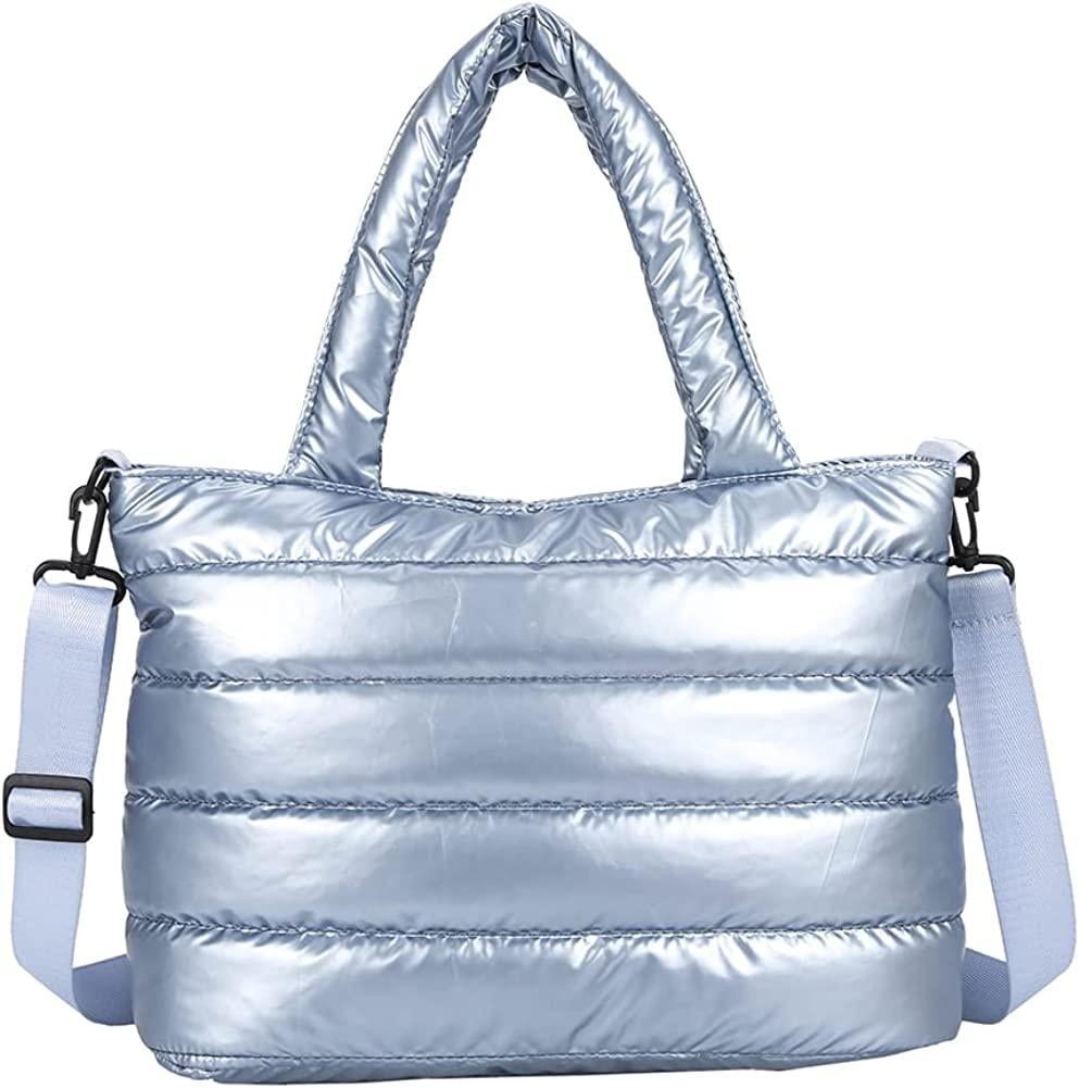 YFGBCX Quilted Tote Bag for Women Puffer Bag Quilted Bag Lightweight Puffy  Tote Bag Quilted Padding Shoulder Bag
