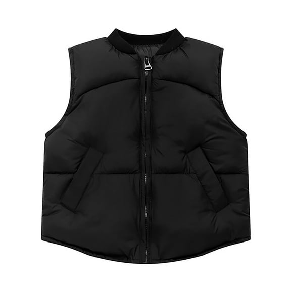 Puffer Vest Girls Lightweight Sleeveless Outerwear Vests Kids Winter Clothes Girls Size 7-8Years Clothes