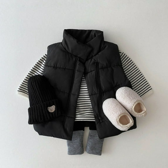 Puffer Vest Lightweight Sleeveless Outerwear Jackets & Vests Toddler Boys' Outerwear Vests Size 12-18 Months Girls Clothes