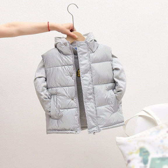 Puffer Vest Sleeveless Lightweight Outerwear Vests Kids Kids Winter Clothes Girls Winter Clothes 4-5Years