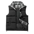 thumbnail image 1 of Puffer Vest Women Sleeveless Zip Up Outerwear Stand Collar Quilted Vest Winter Jackets (Black XL), 1 of 7