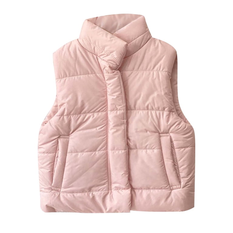 girls boys zip up vest