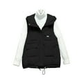 thumbnail image 1 of Puffer Vest for Women Casual Solid Color Sleeveless Hooded Warm Drawstring Coat With Pockets, 1 of 3