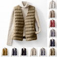 thumbnail image 1 of Puffer Vest for Women Cropped Lightweight Sleeveless Buttons Quilted Padded Coat Winter Warm Insulated Jacket with Pockets, 1 of 8