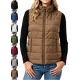 thumbnail image 1 of Puffer Vest for Women Quilted Stand Collar Zip Front Side Pockets Warm Casual Winter Vest, 1 of 7