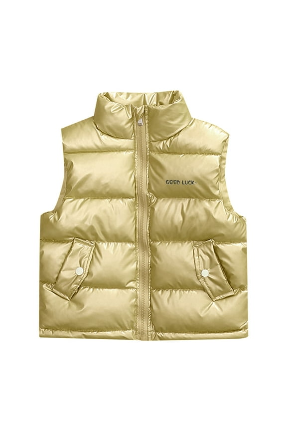 Puffer Vest with Hood Baby Boys Girls Puffer Vest Sleeveless Quilted Vest Zipper Hooded Puffy Jacket Winter Kid Warm Gilet Waistcoat