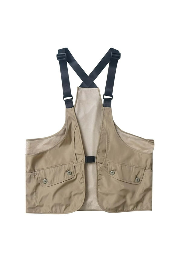 Puffer vest Fashion Functional Wind Harness Vest With Large Pockets Outside The Work Vest Man