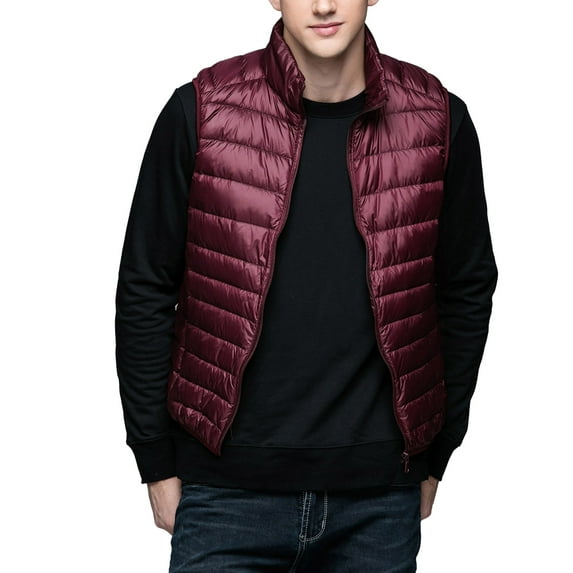 Puffer vest Men's Down Vest Jacket Coat Ultralight Gilet With White Down Packable Down Gilet With Water Outer Jacket