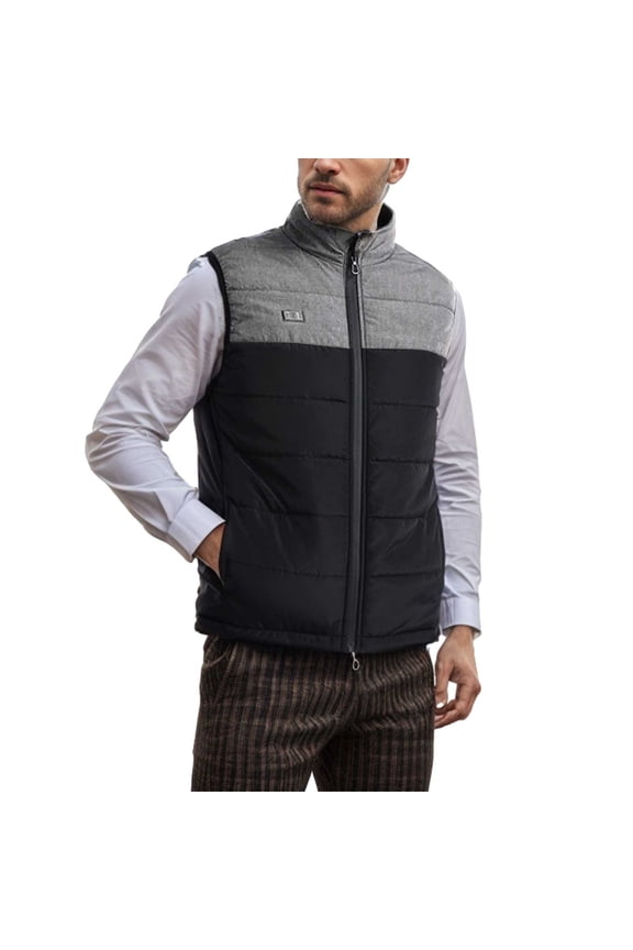 Puffer vest Mens Fall And Winter Dual Control 9 Heating Suit Thermostatic Electric Heating Vest Heating Jacket Undershirt