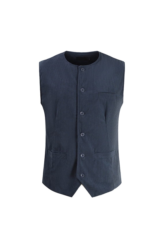 Puffer vest Mens Spring And Autumn Fashion Business Plaid Punk Stripe Slim Fit Suit Vest