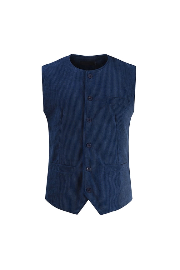 Puffer vest Mens Spring And Autumn Fashion Business Plaid Punk Stripe Slim Fit Suit Vest