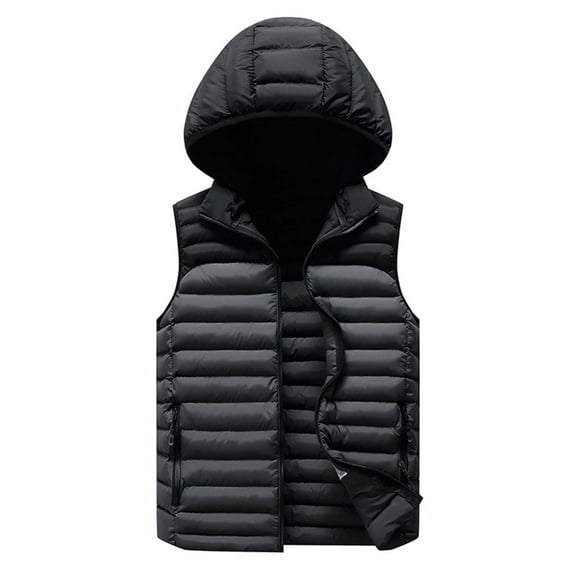 Puffer vest Mens Thickened Windproof And Warm Jacket Down Cotton Vest