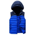 thumbnail image 1 of Puffer vest Mens Thickened Windproof And Warm Jacket Down Cotton Vest, 1 of 5