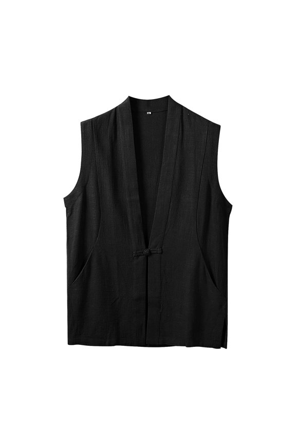 Puffer vest Solid Color Undershirt Undershirt Cardigan Sleeveless T Shirt Shirt Men'S Sports Tops