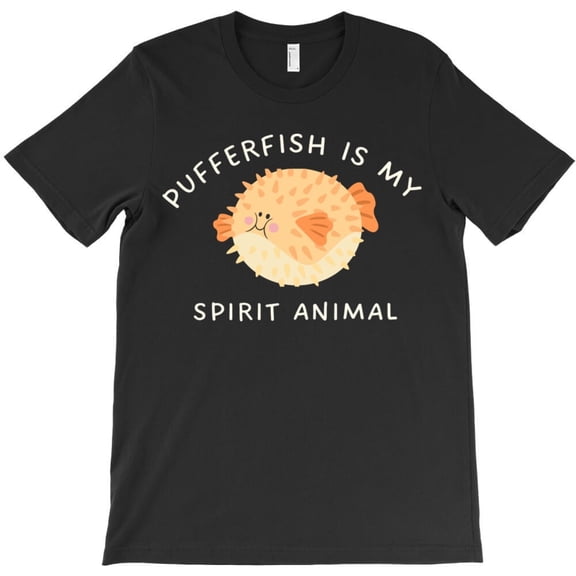 Pufferfish Is My Spirit Animal Funny Ocean Sea Life Lover Graphic H46374 Unisex T-Shirt, Up to 5XL Available