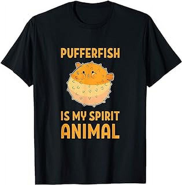 Pufferfish Is My Spirit Animal Funny Puffer Fish TShirt