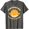 thumbnail image 1 of Pufferfish Is My Spirit Animal Funny Puffer Fish Unisex T-Shirt for Men Women Kids,Charcoal Color,Size L, 1 of 5